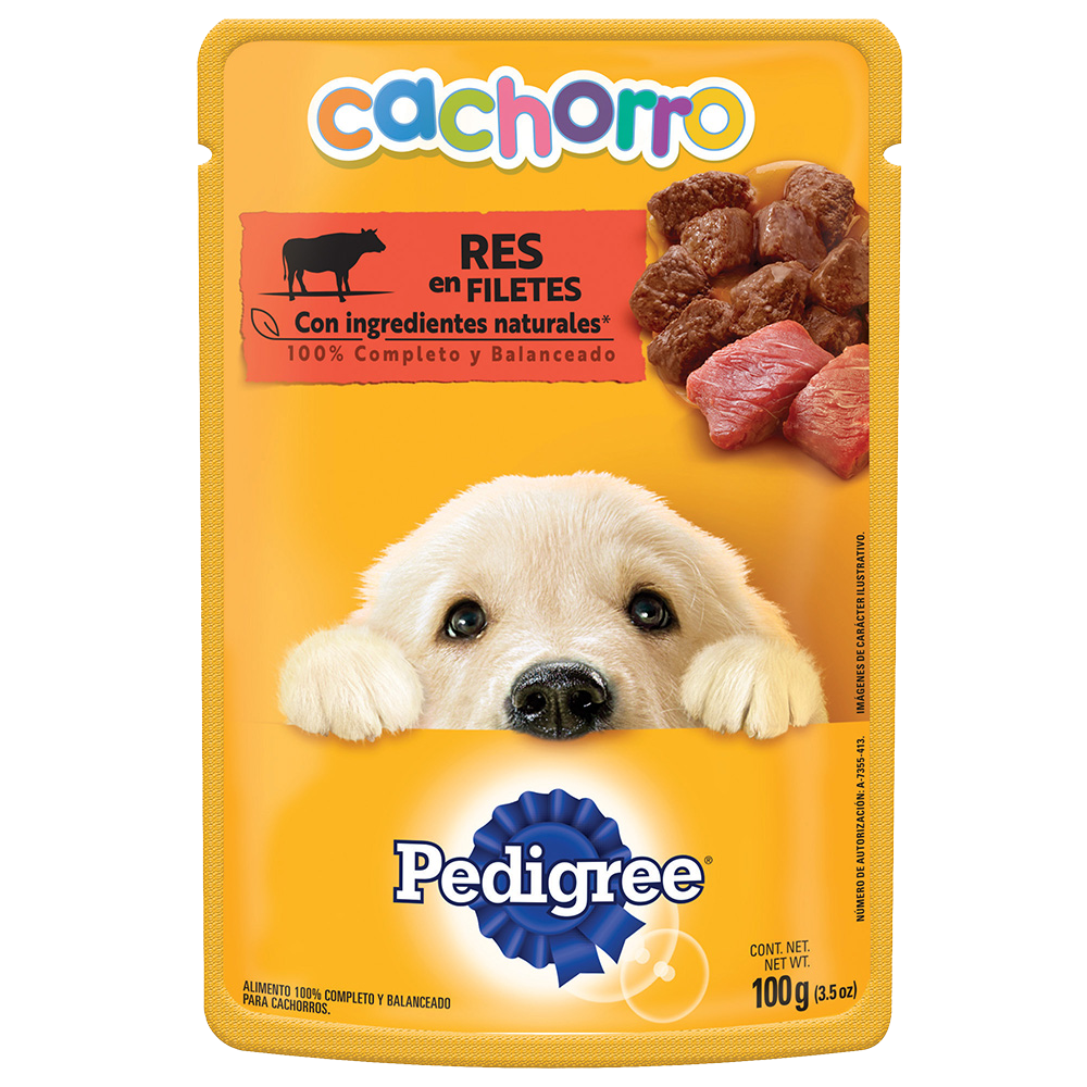 PEDIGREE® SOBRES™ Cachorro en Filetes Con Res - PEDIGREE® México